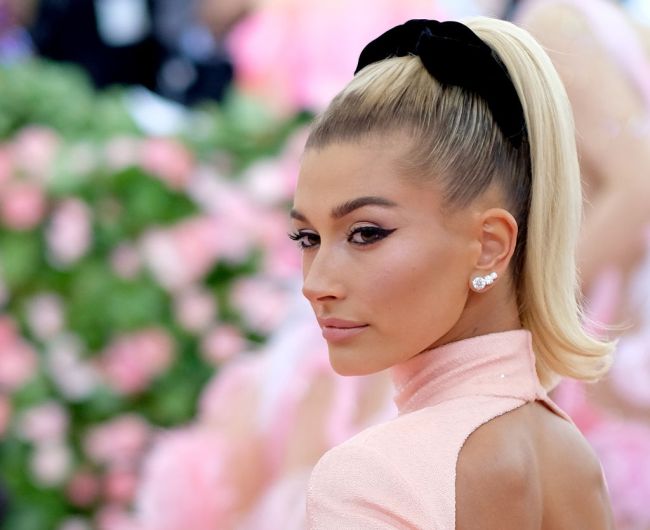 Hailey Bieber attends The 2019 Met Gala Celebrating Camp: Notes on Fashion at Metropolitan Museum of Art on May 06, 2019 in New York City.