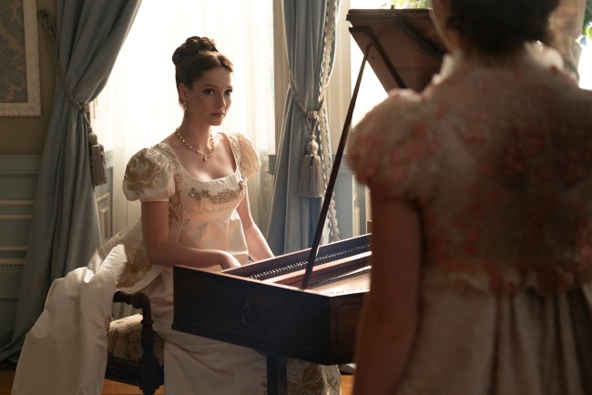 Bridgerton. Hannah Dodd as Francesca Bridgerton in episode 301 of Bridgerton. Cr. Liam Daniel/Netflix © 2024