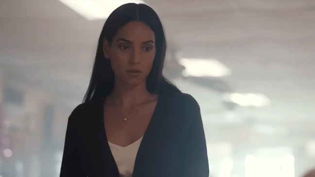 Adria Arjona plays Madison in Hit Man with Glen Powell