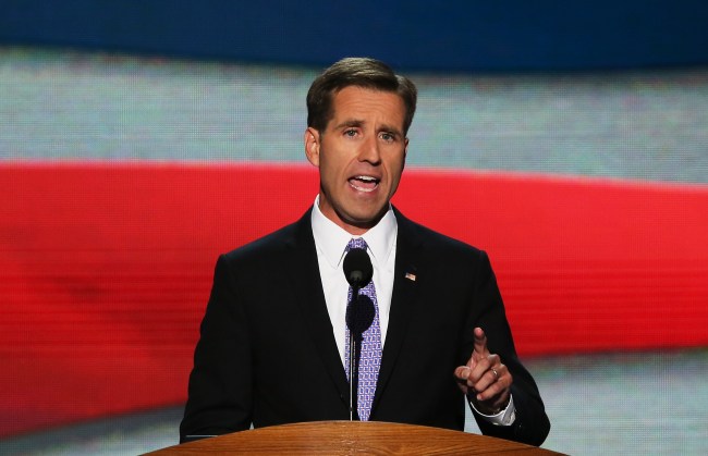 CHARLOTTE, NC - SEPTEMBER 06:  Attorney General of Delaware Beau Biden speaks on stage during the final day of the Democratic National Convention at Time Warner Cable Arena on September 6, 2012 in Charlotte, North Carolina. The DNC, which concludes today, nominated U.S. President Barack Obama as the Democratic presidential candidate.