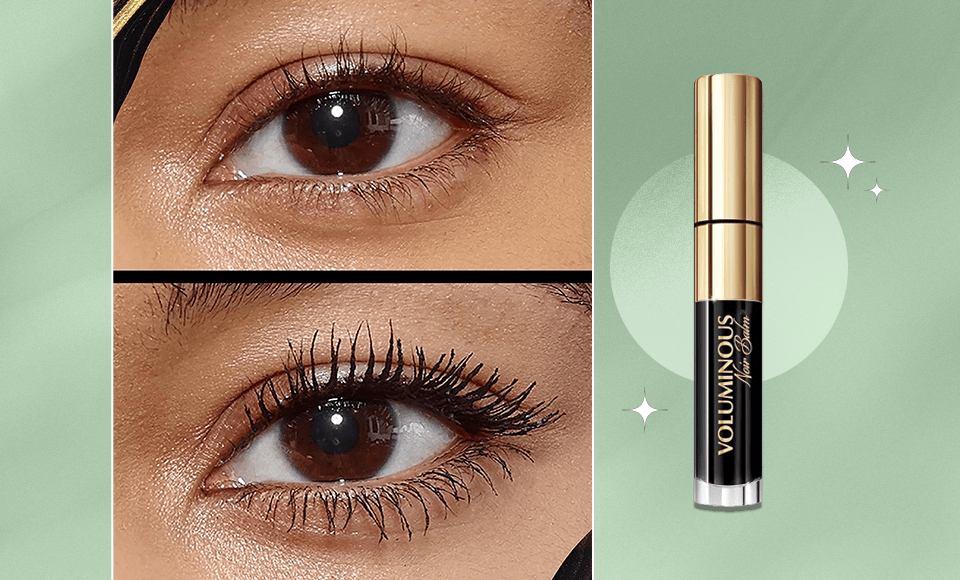 L'Oreal Paris Voluminous Noir Balm Volumizing Mascara Before & After Photos and mascara product image