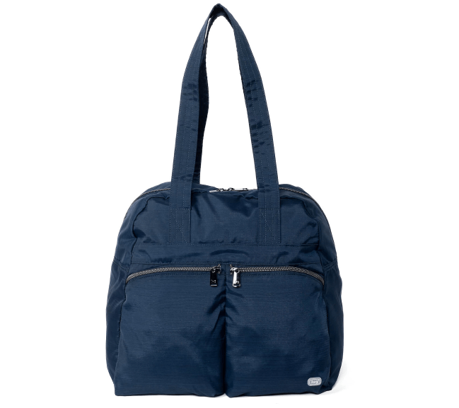 Lug Packable Overnighter in dark blue colorway