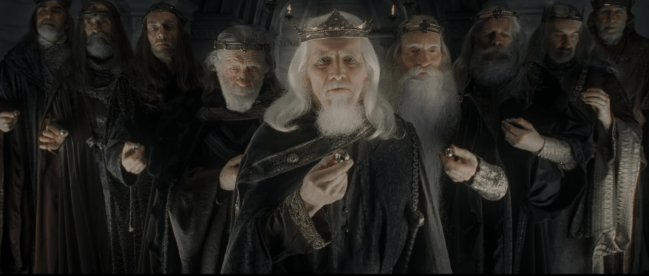 9 rings of men lord of the rings