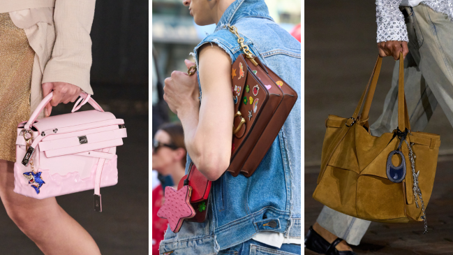 bag charms on spring/summer 2025 runways