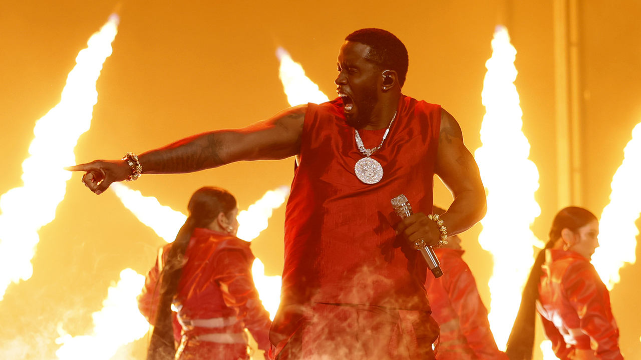 NEWARK, NEW JERSEY - SEPTEMBER 12: Diddy performs onstage during the 2023 MTV Video Music Awards at Prudential Center on September 12, 2023 in Newark, New Jersey.