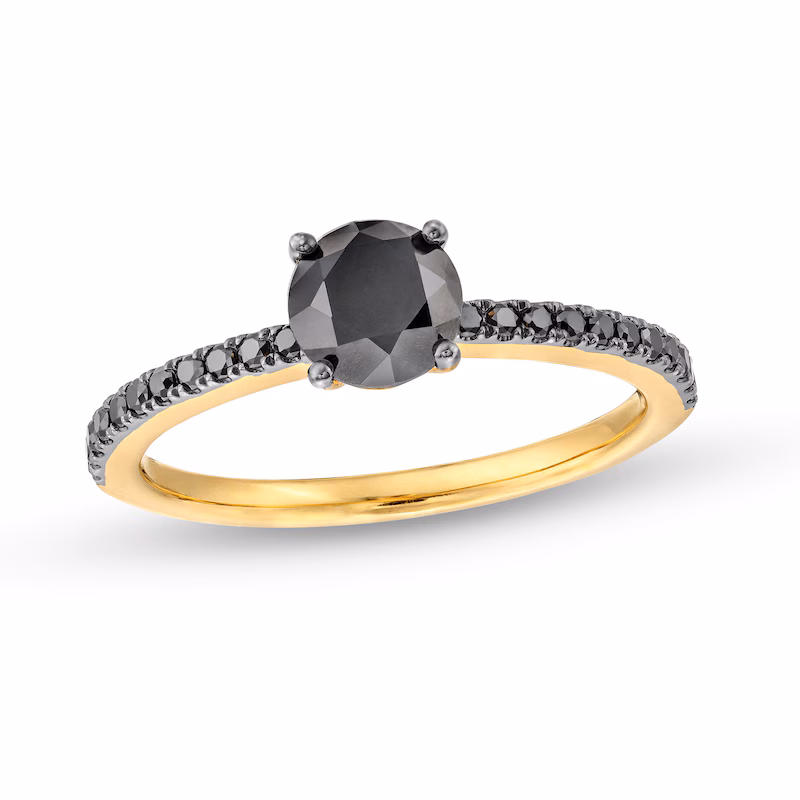 27 Black Wedding Rings Perfect for October Brides