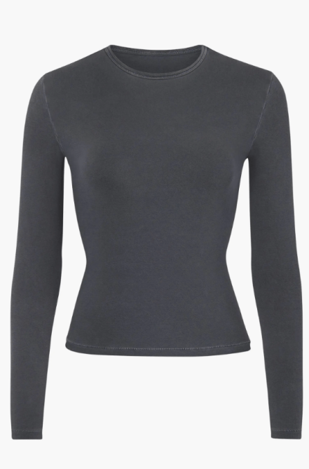 SKIMS Vintage Cropped Long Sleeve T-Shirt