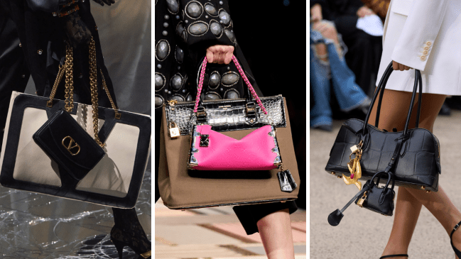 double bags on spring/summer 2025 runways