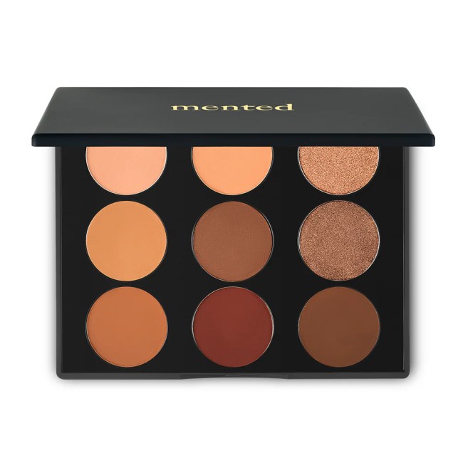 Mented Cosmetics Everyday Eyeshadow Palette in a black palette.