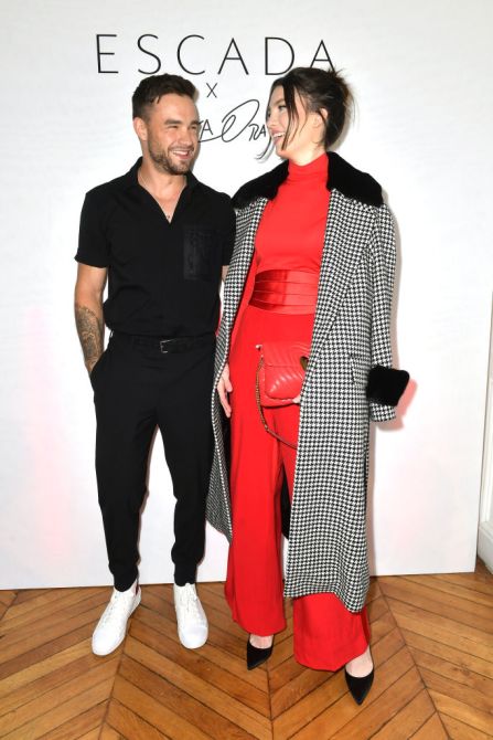PARIS, FRANCE - SEPTEMBER 29: Liam Payne and Maya Henry attend the ESCADA x RITA ORA Capsule Launch as part of Paris Fashion Week on September 29, 2019 in Paris, France.