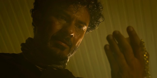 Outer Banks. Rigo Sanchez as Lightner in episode 404 of Outer Banks.