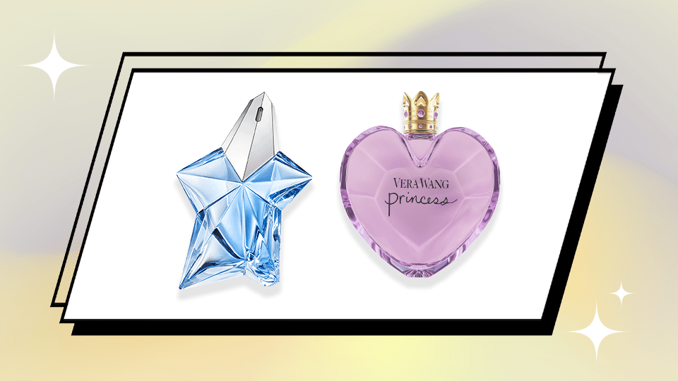 Mugler Angel and Vera Wang Princess Perfumes.