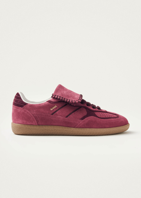 Alohas Tb.490 Club Suede Leather Sneakers in Raspberry colorway