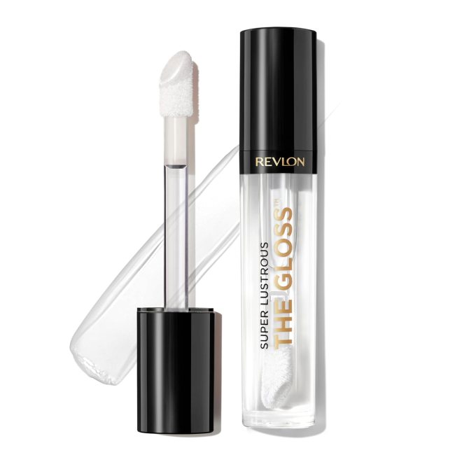 Revlon Super Lustrous Lip Gloss in Crystal Clear in a clear tube.