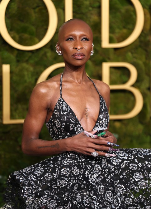 cynthia erivo at the 2025 golden globes