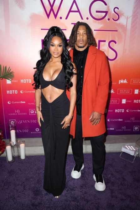 MIAMI, FLORIDA - JANUARY 22:  Ashley Wheeler and Philip Wheeler attend "W.A.G.s To Riches" Miami Premiere Party at Dua Miami on January 22, 2025 in Miami, Florida.