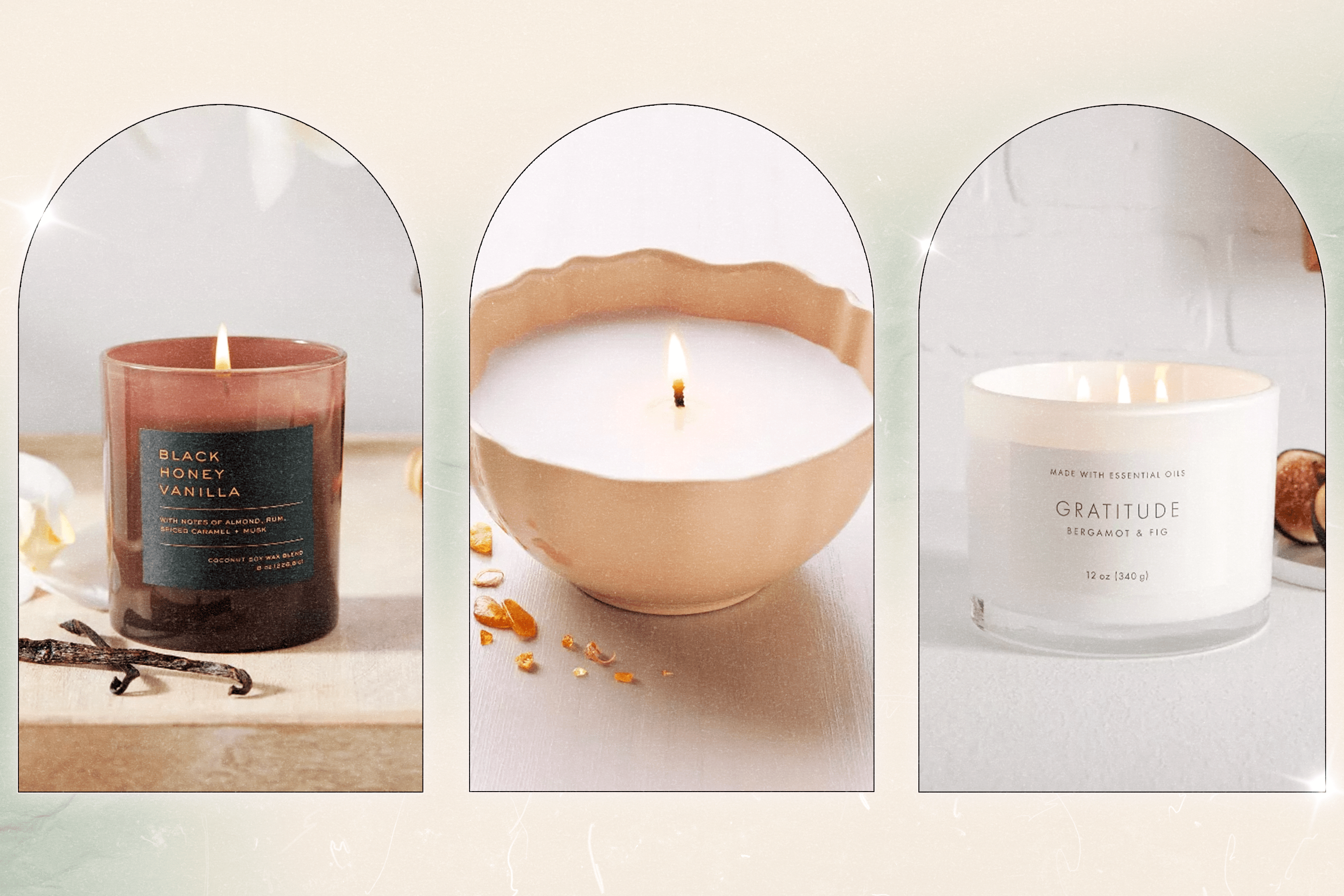 Three candles from Target