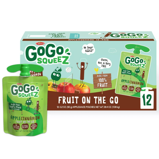 GoGo squeeZ Applesauce, Apple Cinnamon
