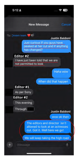 Justin Baldoni Texts