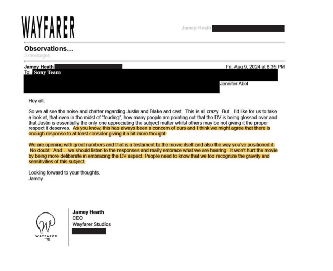 Justin Baldoni texts