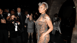 Megan Thee Stallion at Paris Fashion Week.