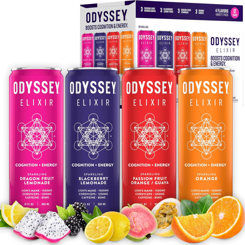 ODYSSEY ELIXIR Sparkling Mushroom Drink