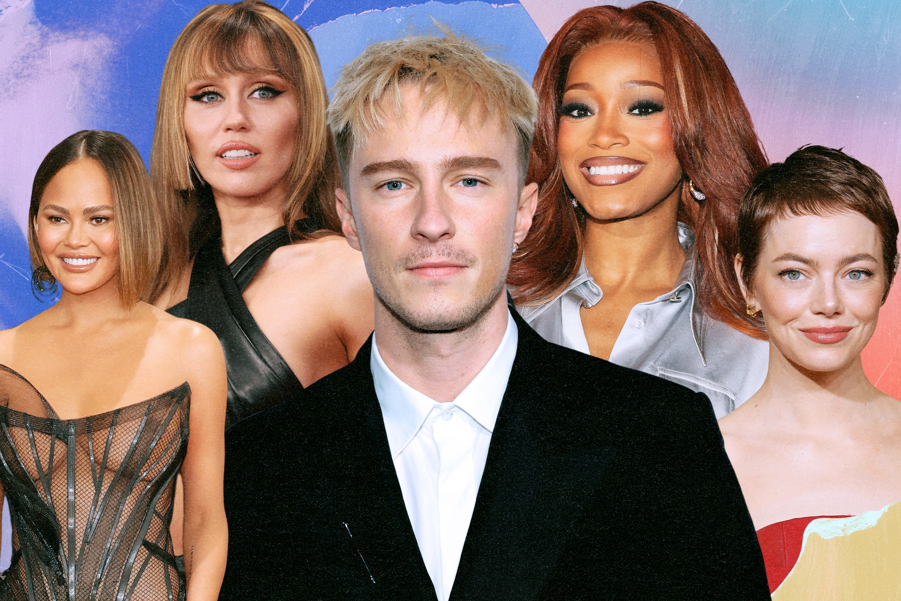 chrissy teigen, miley cyrus, drew starkey, keke palmer, emma stone