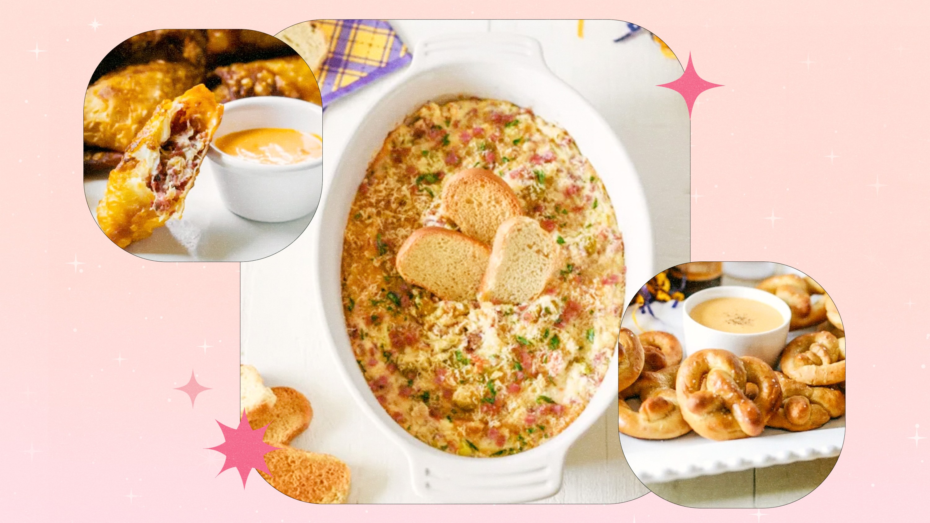 A collage of various foods