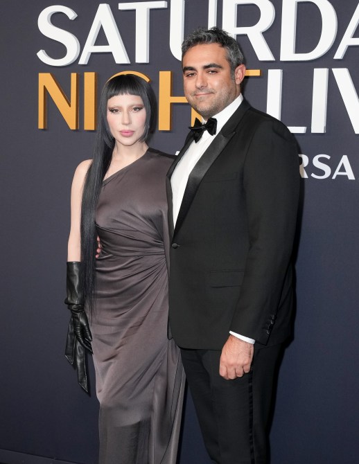 Lady Gaga, Michael Polansky at SNL50: The Anniversary Special at 30 Rockefeller Plaza on February 16, 2025 in New York, New York.