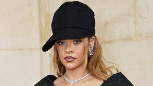 Rihanna attends the Dior Haute Couture show during Paris Fashion Week Spring/Summer 2024 at Musee Rodin on January 22, 2024 in Paris, France.