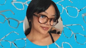 Kleigh Balugo wearing Warby Parker glasses.
