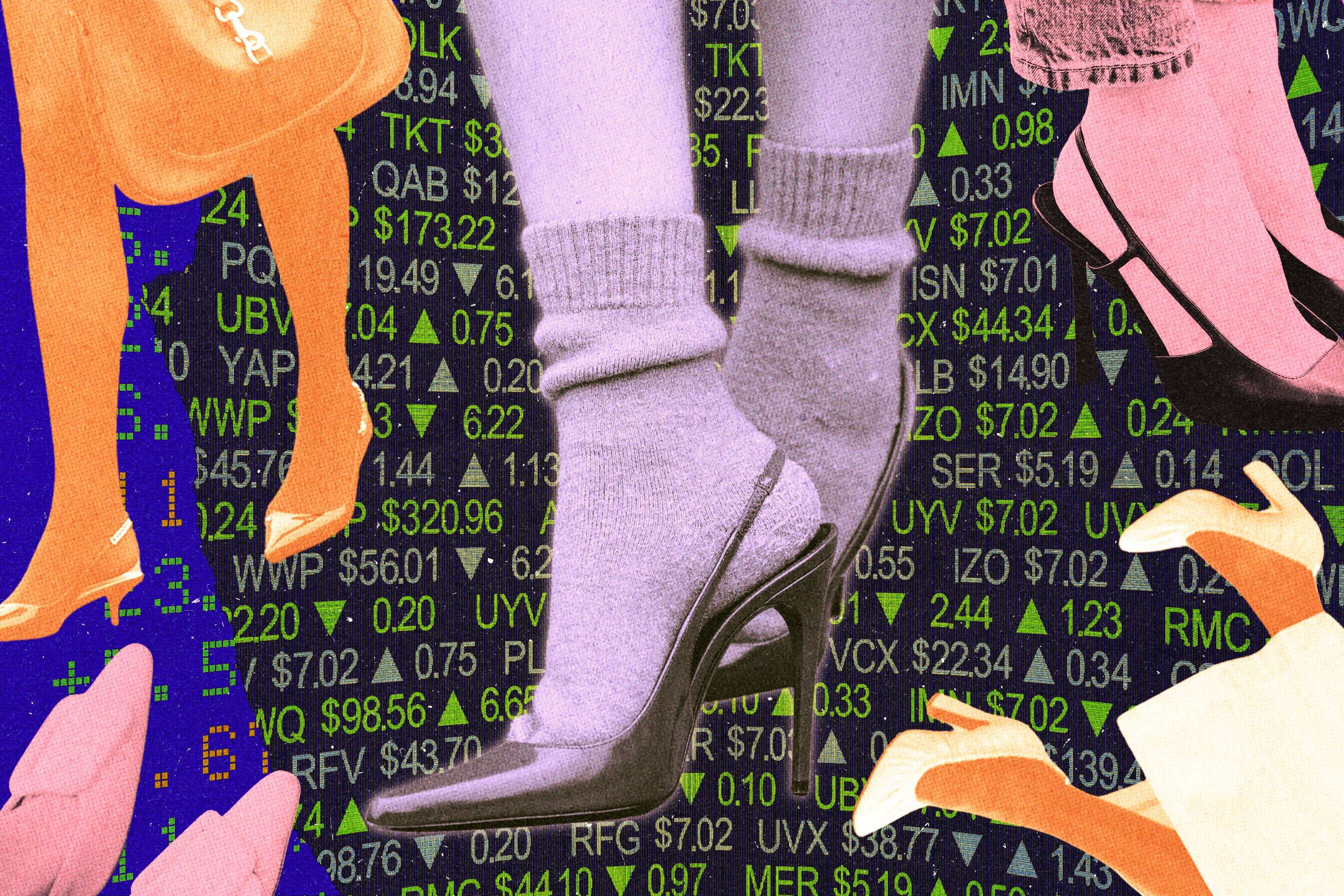 an assortment of heels