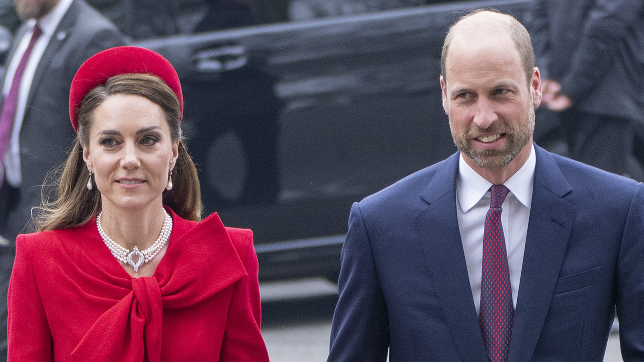 Prince William, Prince of Wales and Catherine, Princess of Wales attend the 2025 Commonwealth Day Service at Westminster Abbey on March 10, 2025 in London, England. The Commonwealth represents a global network of 56 countries.