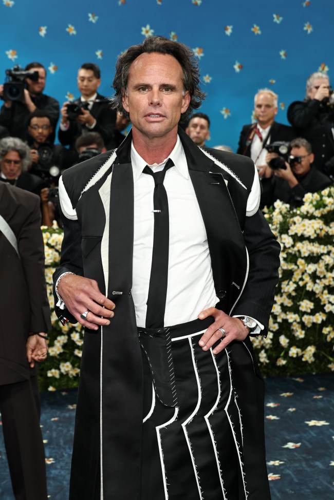 NEW YORK, NEW YORK - MAY 05: Walton Goggins attends the 2025 Met Gala Celebrating "Superfine: Tailoring Black Style" at Metropolitan Museum of Art on May 05, 2025 in New York City.