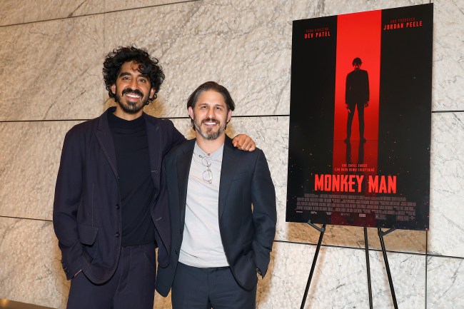 WEST HOLLYWOOD, CALIFORNIA - APRIL 02: (L-R) Dev Patel and Franklin Latt attend a special screening of MONKEY MAN presented by Universal Pictures on April 02, 2024 at the Ray Kurtzman Theater in West Hollywood, California.