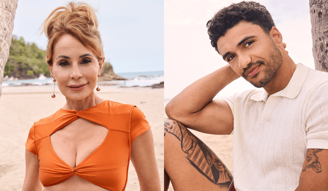 April and Jonathon on Bachelor in Paradise 2025