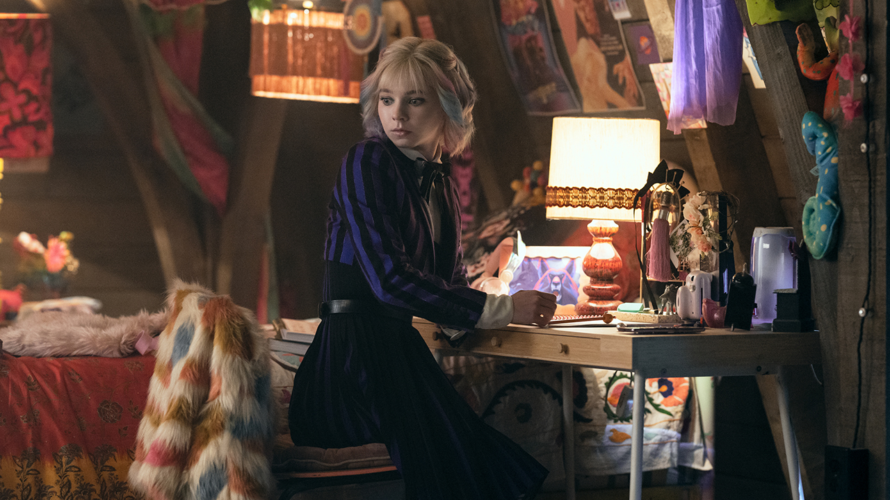 Wednesday. Emma Myers as Enid in episode 206 of Wednesday.