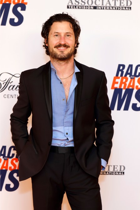 LOS ANGELES, CALIFORNIA - MAY 16: Val Chmerkovskiy attends the 32nd Annual Race To Erase MS Gala at Fairmont Century Plaza on May 16, 2025 in Los Angeles, California.