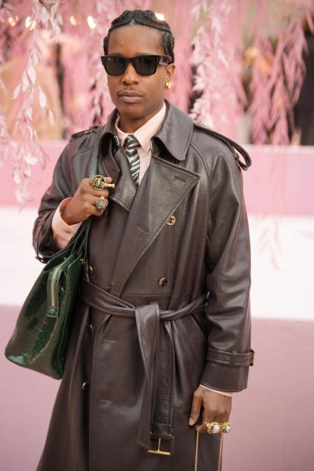 A$AP Rocky at the Chanel fashion show as part of Haute Couture Spring/Summer 2026 held at the Grand Palais on January 27, 2026 in Paris, France.