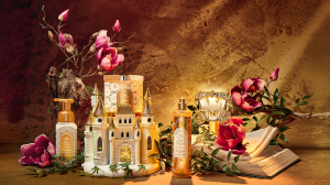 An assortment of products from Bath & Body Works' 2026 Disney Princess Collection in the Life's a Fairytale fragrance.