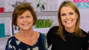 TODAY -- Pictured: Savannah Guthrie and mom Nancy, Jenna Bush Hager on Wednesday, April 17, 2019
