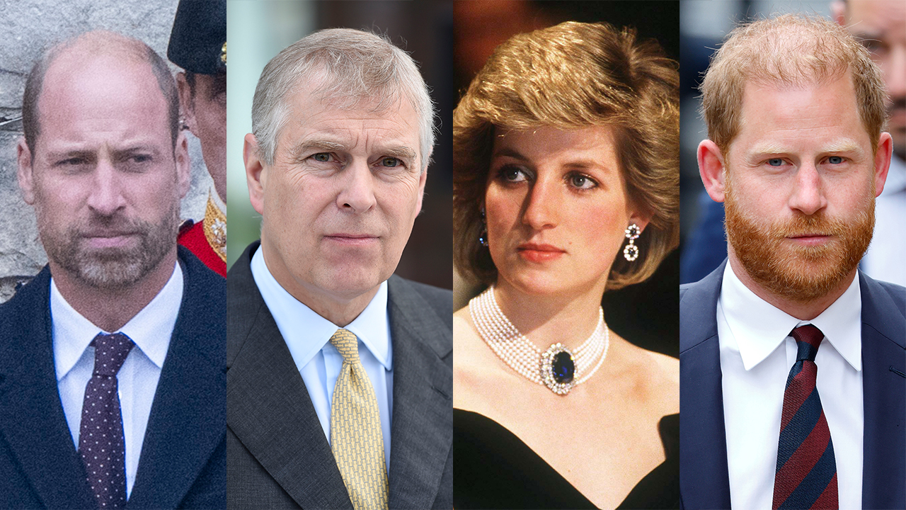 Prince William, Andrew, Diana, Prince Harry