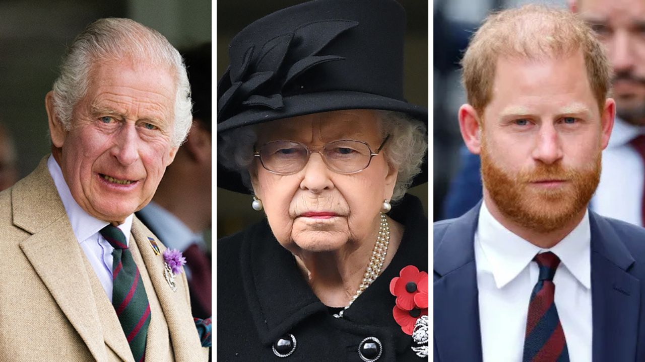 King Charles, Queen Elizabeth, Prince Harry